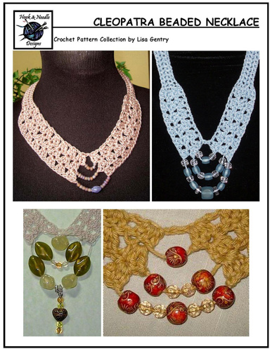 Cleopatra Beaded Necklace - Crochet Pattern