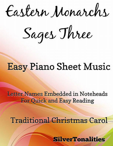 Eastern Monarchs Sages Three Easy Piano Sheet Music Pdf