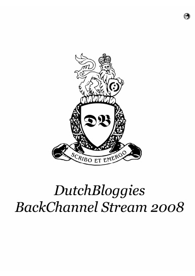 Dutch Bloggies BackChannel Stream 2008