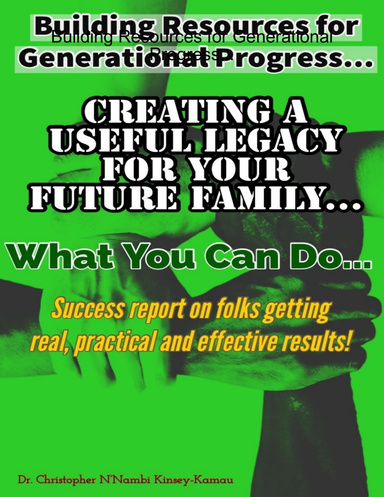Building Resources for Generational Progress...