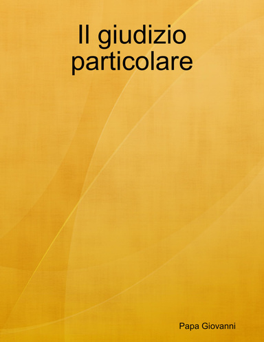 Il giudizio particolare