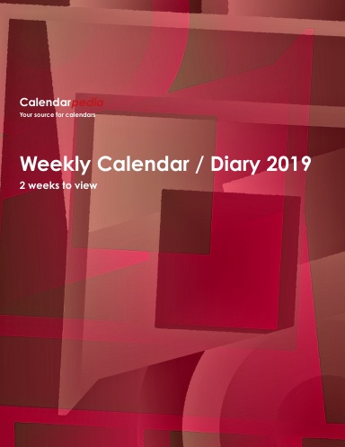 Weekly Calendar / Diary 2019