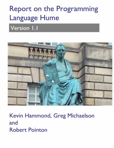 The Hume Language Report, Version 1.1