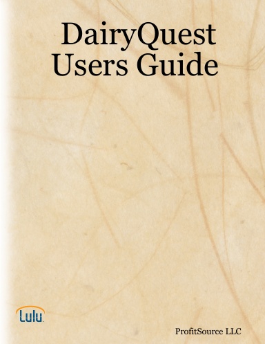 DairyQuest Users Guide