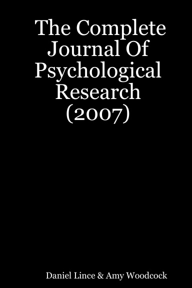 The Complete Journal Of Psychological Research (2007)