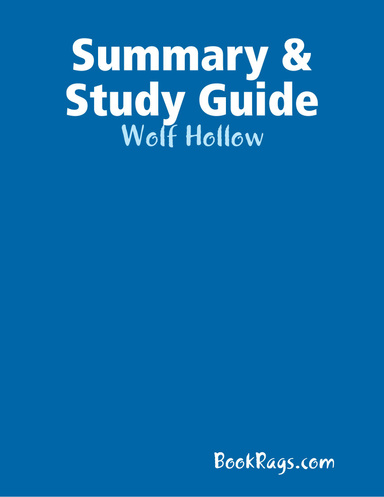 Summary & Study Guide: Wolf Hollow