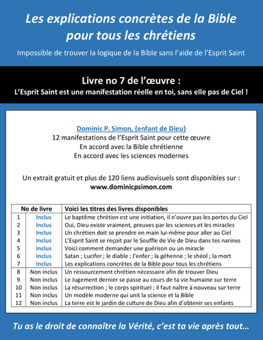 Les explications concrètes de la Bible pour tous les chrétiens