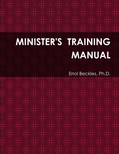 MINISTER'S TRAINING MANUAL