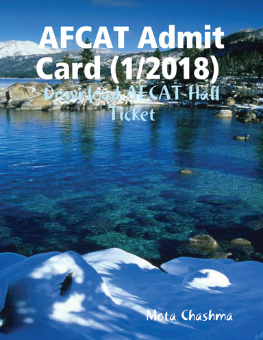 Afcat Admit Card (1/2018)
