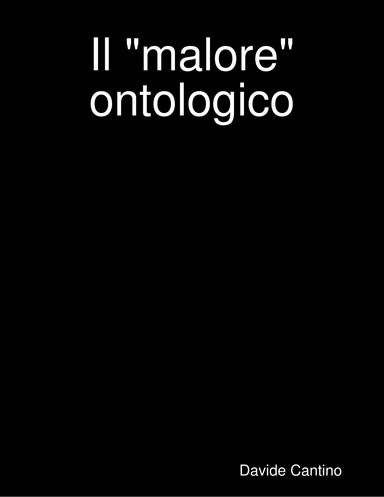 Il "malore" ontologico