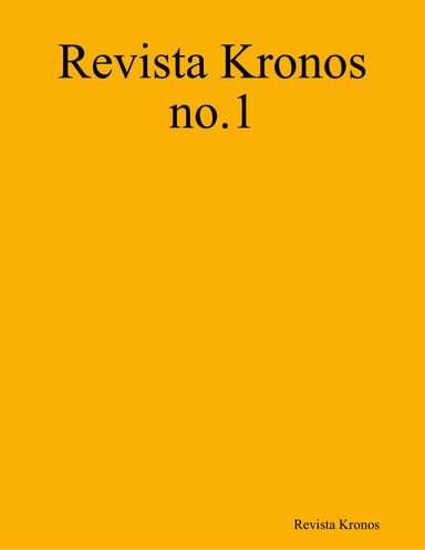 Revista Kronos no.1