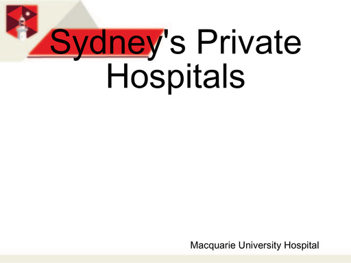 Sydney's Private Hospitals