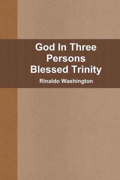 God In Three Persons Blessed Trinity
