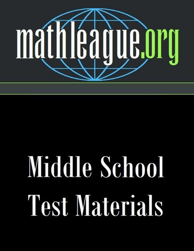 Middle School Test - 10812 (January 2008)