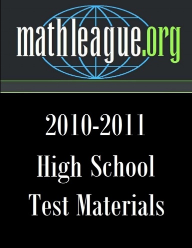 High School Test Materials 2010-2011