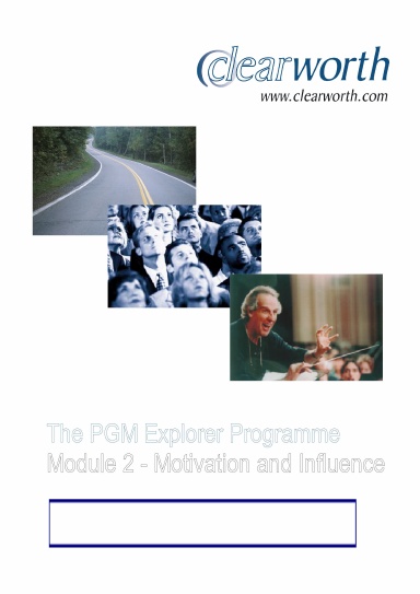 The PGM Explorer Programme - Motivation and Influence