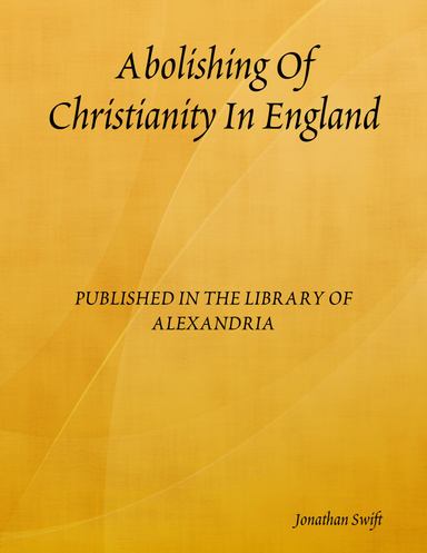Abolishing Of Christianity In England