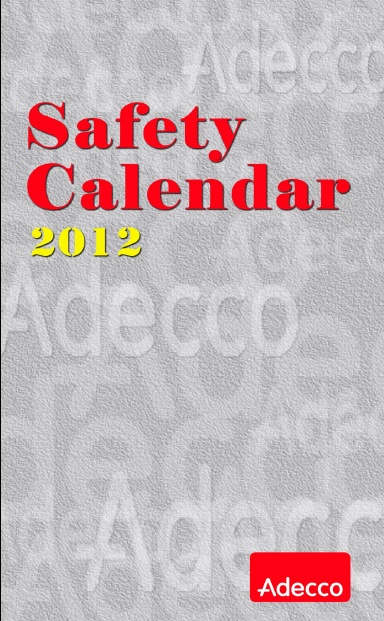 Adecco Safety Calendar 2012