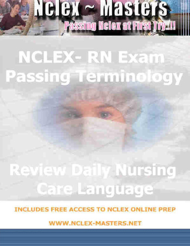 NCLEX Exam Passing Nursing Terms