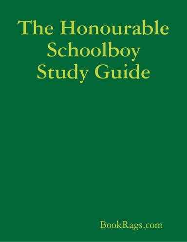 The Honourable Schoolboy Study Guide