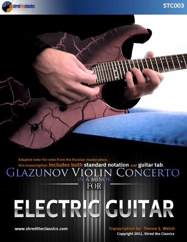 Glazunov Violin Concerto in a minor - for Electric Guitar