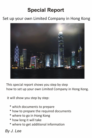 Set up your own Limited Company in Hong Kong