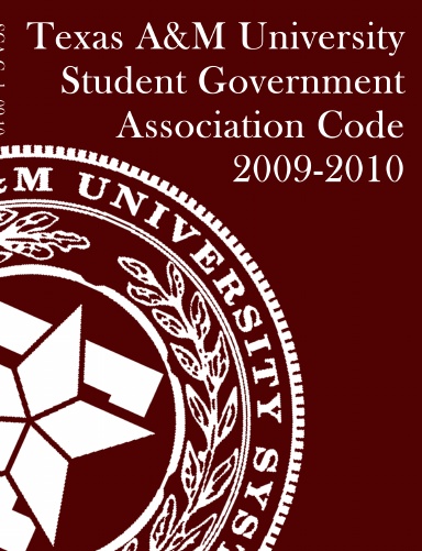 Student Government Association Code 2009-2010