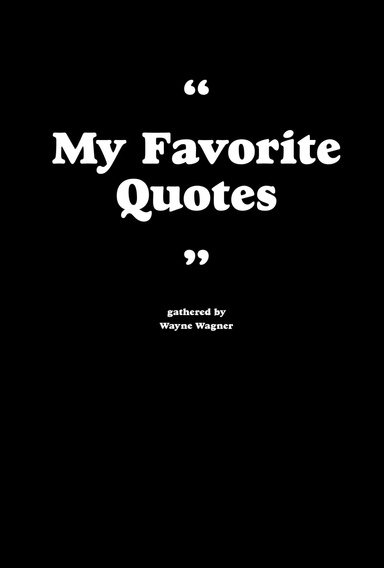 "My Favorite Quotes" softcover