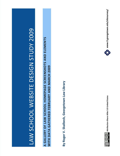 Law School Website Design Study 2009