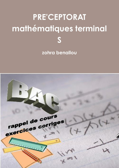 PRE'CEPTORAT   mathématiques terminal S