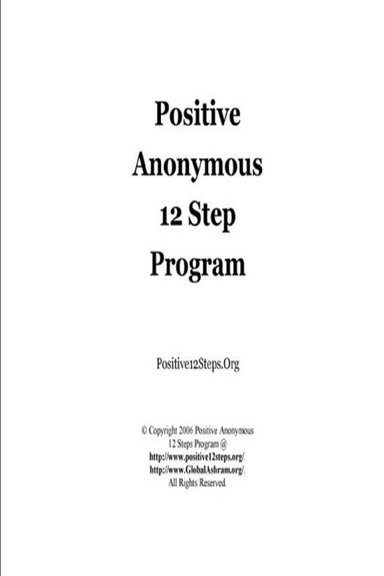 Positive Anonymous 12 Step Program