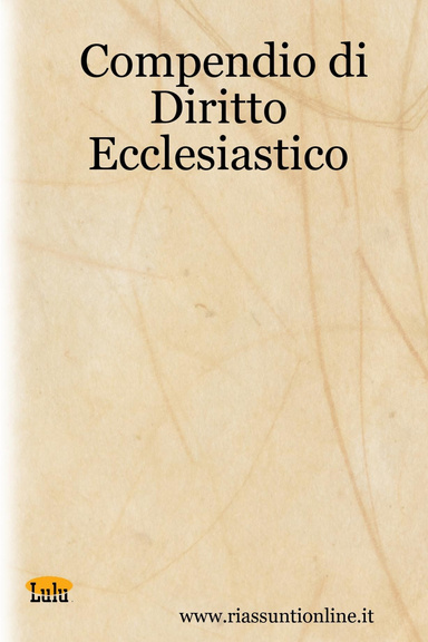 Compendio di Diritto Ecclesiastico