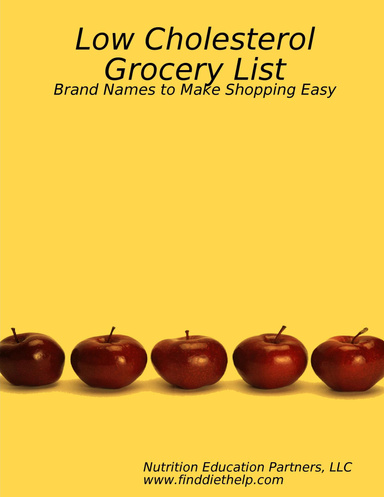 Low Cholesterol Grocery List