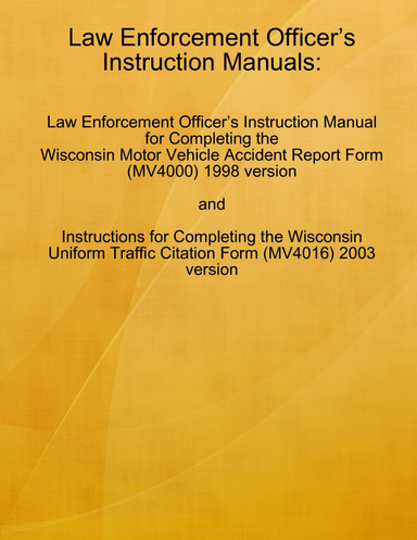 WI-DMV Complied manuals: Publications-MV4000 & MV4016