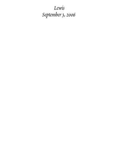 Lewis - September 3, 2006