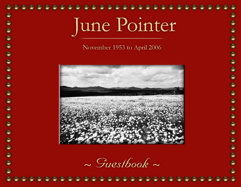 Guest Book for June Pointer