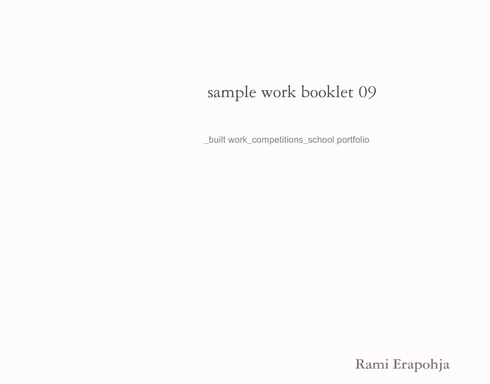 sample work booklet 09