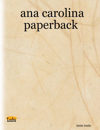 ana carolina paperback