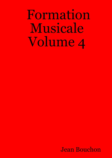 Formation Musicale Volume 4