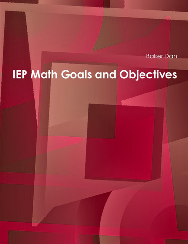 IEP Math Goals and Objectives