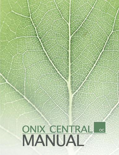 Onix Central Publishing Manager Manual