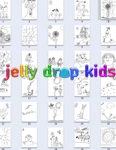 Jelly Drop Kids' Coloring Book