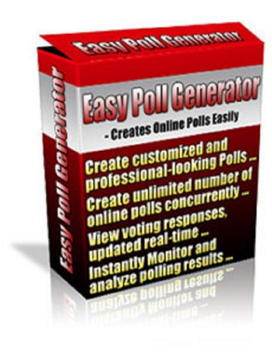 Easy Poll Generator Internet Marketing Software