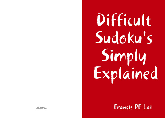 Difficult Sudoku's Simply Explained