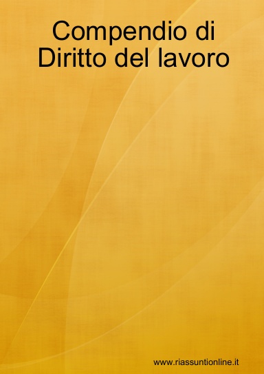 Compendio di Diritto del lavoro