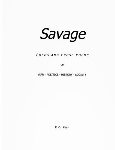 SAVAGE: Poems & Prose Poems
