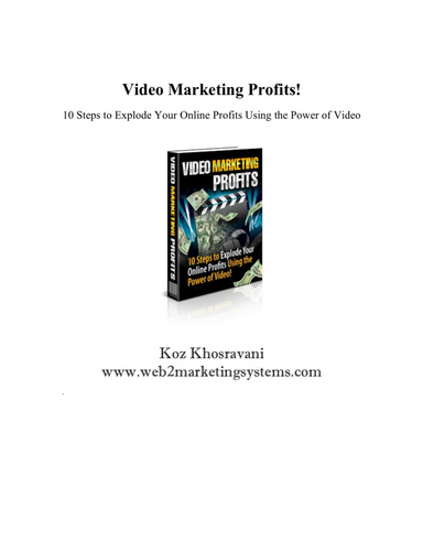 Video Marketing Profits