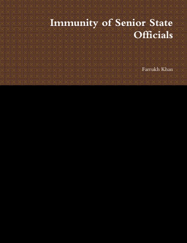 Immunity of Senior State Officials