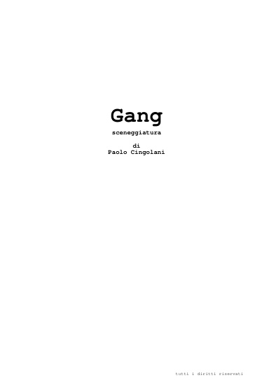 Gang - il film