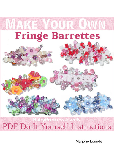 DIY Jeweled Fringe Barrettes